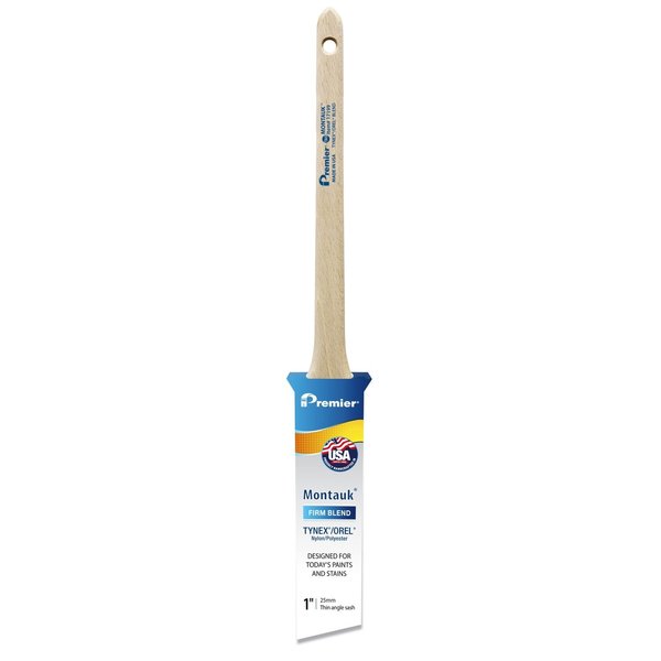 Montauk Premier  1 in. Firm Thin Angle Sash Paint Brush 17199